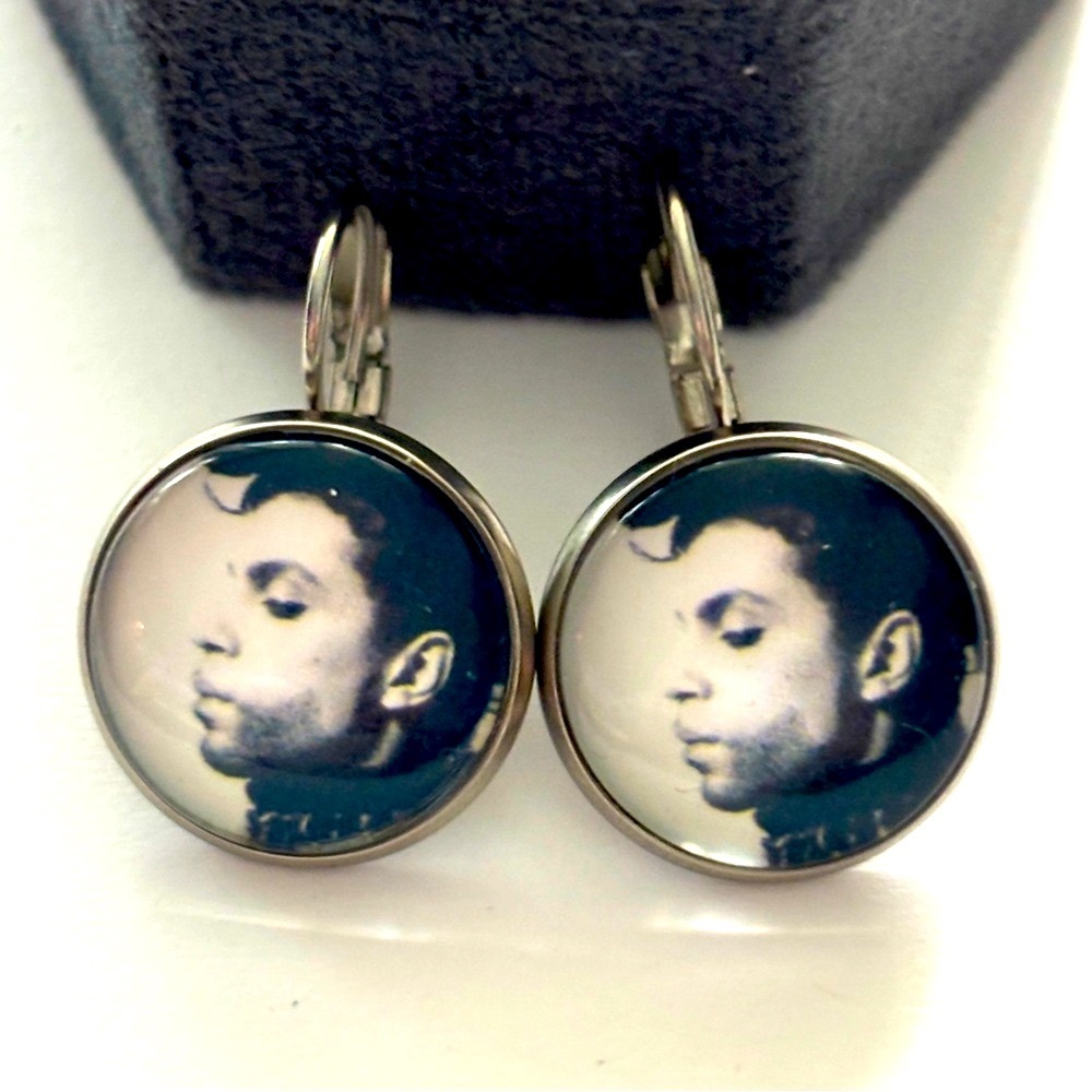 Prince 16mm Stainless Steel Lever Back Earrings, Handmade, NWT, Unworn